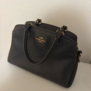 Coach Black Leather Satchel